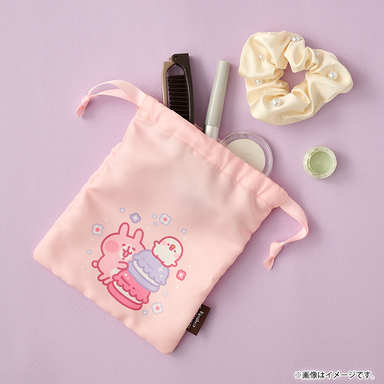 カナヘイの小動物 ゆるっとストア ゆるっとマカロン 巾着袋