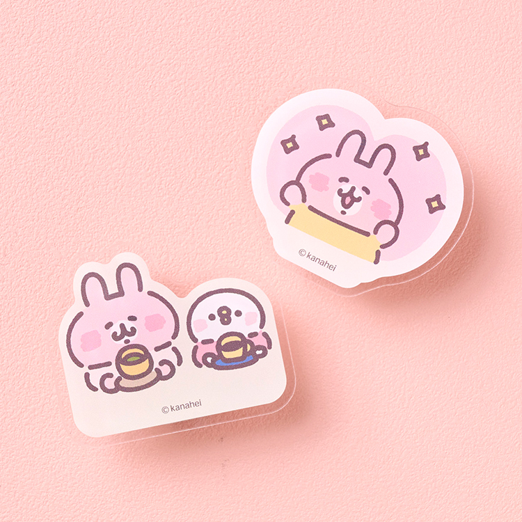 カナヘイの小動物　ゆるっとストア ゆるっとほっこりフェア　ソフトに伝わるスタンプ日和　回転式アクリルクリップ