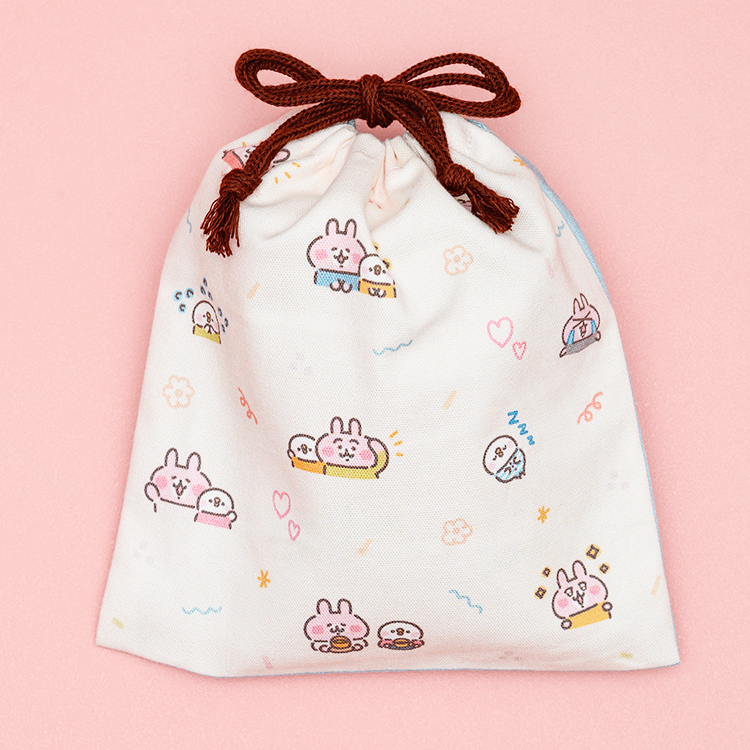 カナヘイの小動物　ゆるっとストア ゆるっとほっこりフェア　ソフトに伝わるスタンプ日和　巾着