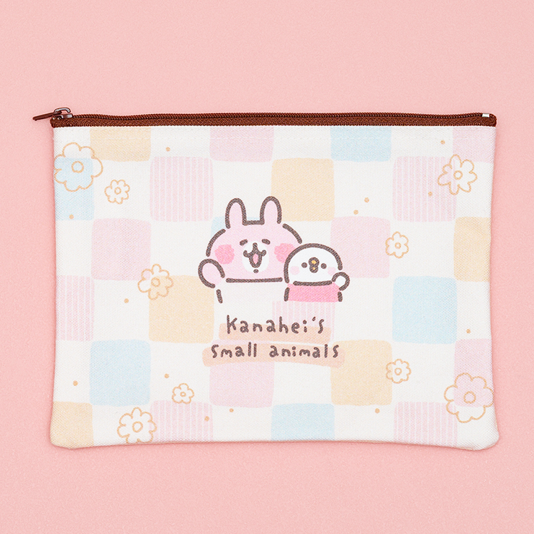 カナヘイの小動物　ゆるっとストア ゆるっとほっこりフェア　ソフトに伝わるスタンプ日和　フラットポーチ