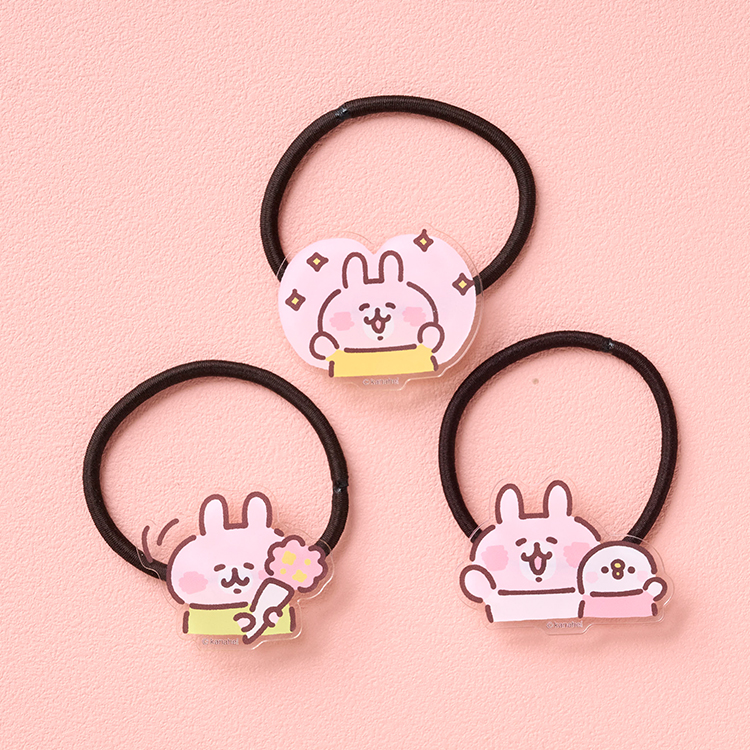 カナヘイの小動物　ゆるっとストア ゆるっとほっこりフェア　ソフトに伝わるスタンプ日和　アクリルヘアゴム