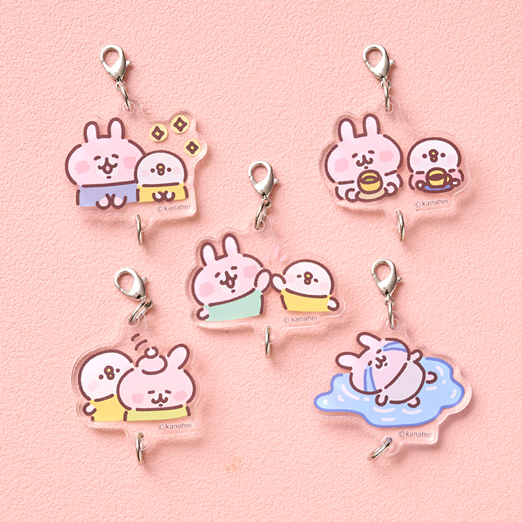 カナヘイの小動物　ゆるっとストア ゆるっとほっこりフェア　ソフトに伝わるスタンプ日和　連結アクリルキーホルダー