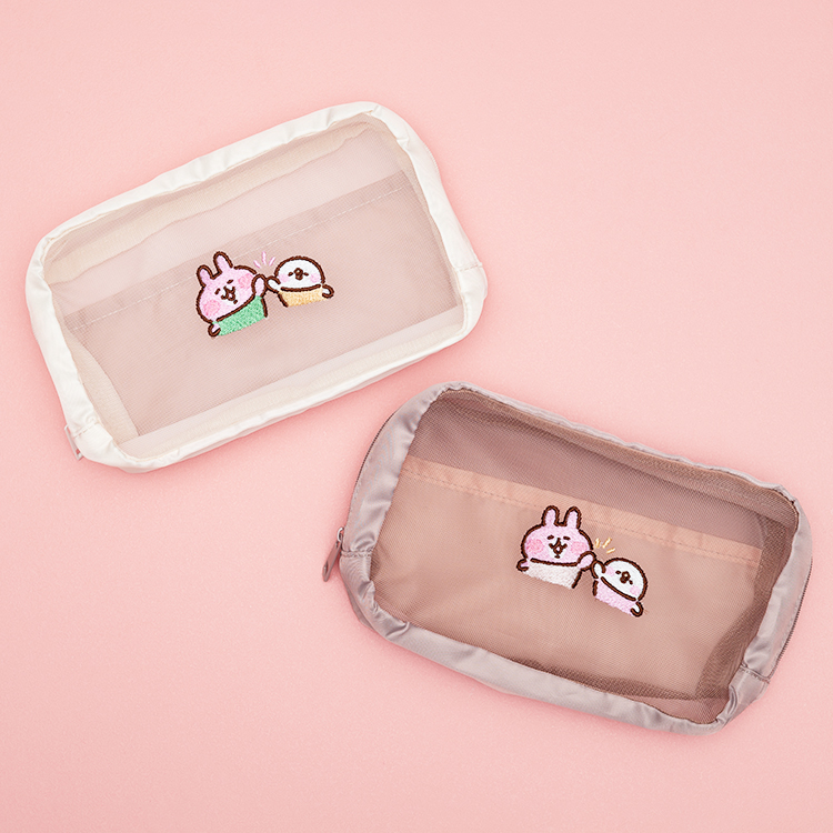 カナヘイの小動物　ゆるっとストア ゆるっとほっこりフェア　より道パン巡り　刺繍メッシュポーチ