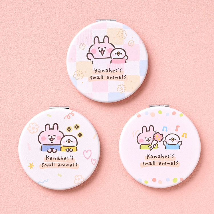 カナヘイの小動物　ゆるっとストア ゆるっとほっこりフェア　ソフトに伝わるスタンプ日和　コンパクトミラー