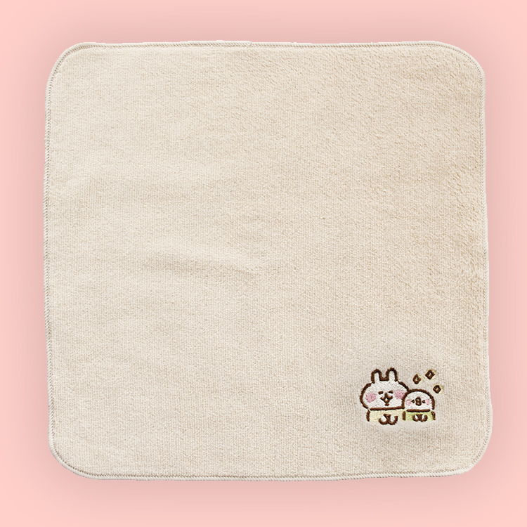 カナヘイの小動物　ゆるっとストア ゆるっとほっこりフェア　ソフトに伝わるスタンプ日和　刺繍ハンドタオル