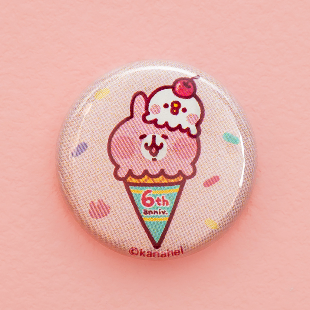 カナヘイの小動物　ゆるっとストア 6周年アニバーサリーキャンペーン　限定ノベルティ 缶バッジ